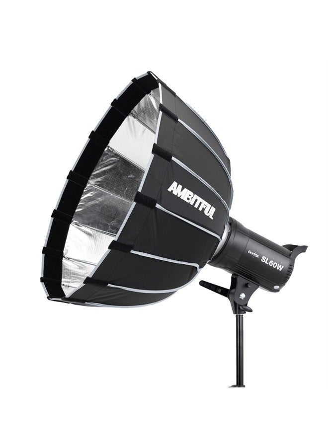 Godox SL-60W CRI 95+ LED Video Light SL60W White 5600K Version 60WS Bowens Mount with P60 Quick Installation Soft Box,Carrying Bag, Light Stand - Image 2