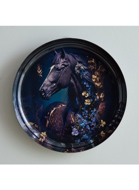 Nathal Enamelled Horse Wall Hanging Tray 29 x 29 x 3 cm