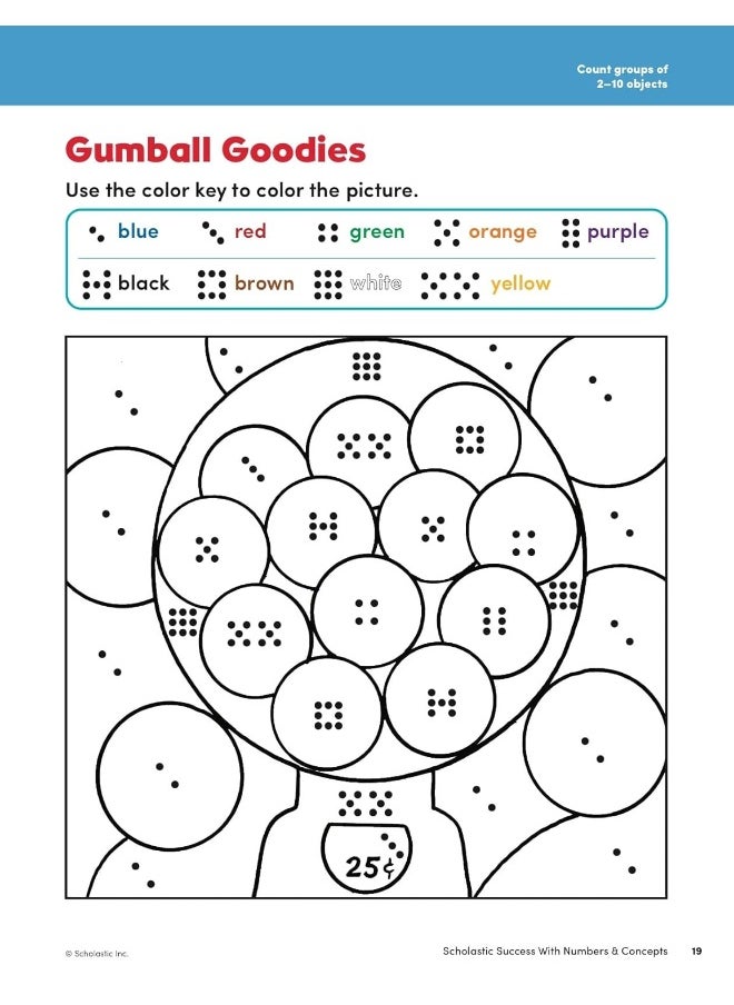 null - Scholastic Success with Numbers & Concepts Workbook - Image 1