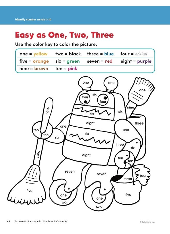null - Scholastic Success with Numbers & Concepts Workbook - Image 1