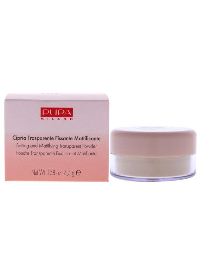 PUPA Milano Prime Me Loose Powder 001 Translucent Lightweight Mineral Finishing Powder Formula To Brighten And Blur Oily Skin Erases Pores And Removes Excess Shine Cake And Flake Free 0.1 Oz - Image 1
