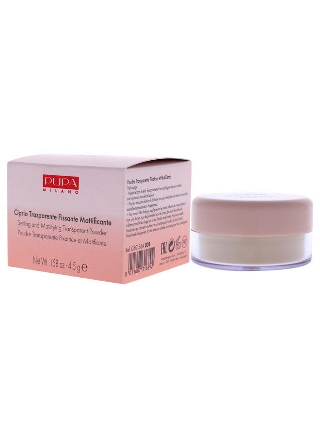 PUPA Milano Prime Me Loose Powder 001 Translucent Lightweight Mineral Finishing Powder Formula To Brighten And Blur Oily Skin Erases Pores And Removes Excess Shine Cake And Flake Free 0.1 Oz - Image 5