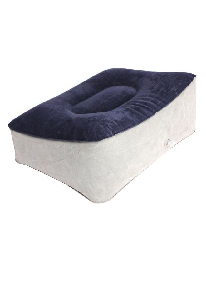 إسكدنيا وسادة سفر ومسند للقدم قابلة للنفخ رمادي / أبيض 37 x 28Ø³Ù†ØªÙŠÙ…ØªØ± - Image 3