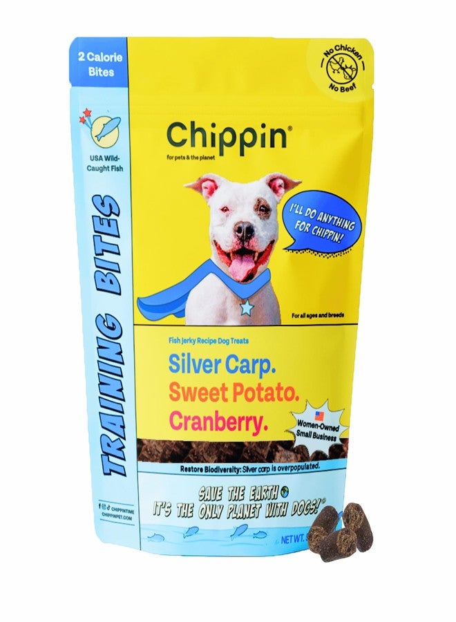 Chippin Soft Dog Treats, Healthy Dog Treats with Fish, Sweet Potato, Grain Free, Natural Ingredients, Hypoallergenic, High Protein Training Treats for Small, Large, Senior Dogs, No Meat - Image 1