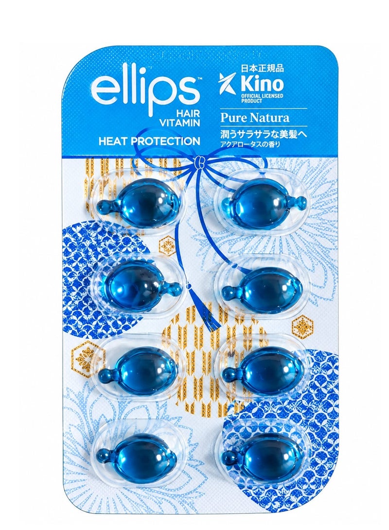 Ellips Pure Natura Hair Vitamin Heat Protection Capsules, Pack of 8 - Image 1