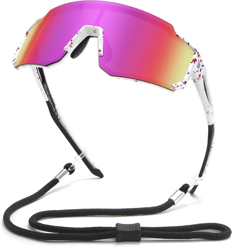 DUCO Polarized Kids Sunglasses Youth Sports Cycling Shades Lightweight Frame UV400 Child Boys Girls Baseball SunGlasses DK310 - Image 1