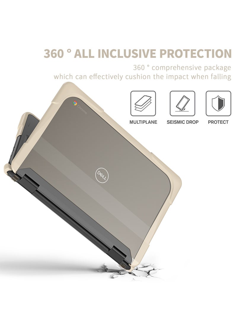 General Case for Dell Chromebook 11.6-inch (3100/3110) Touchscreen 2-in-1, Corner Protection Heavy Duty Rugged Bumper Shockproof Plastic Hard Case  - Image 4