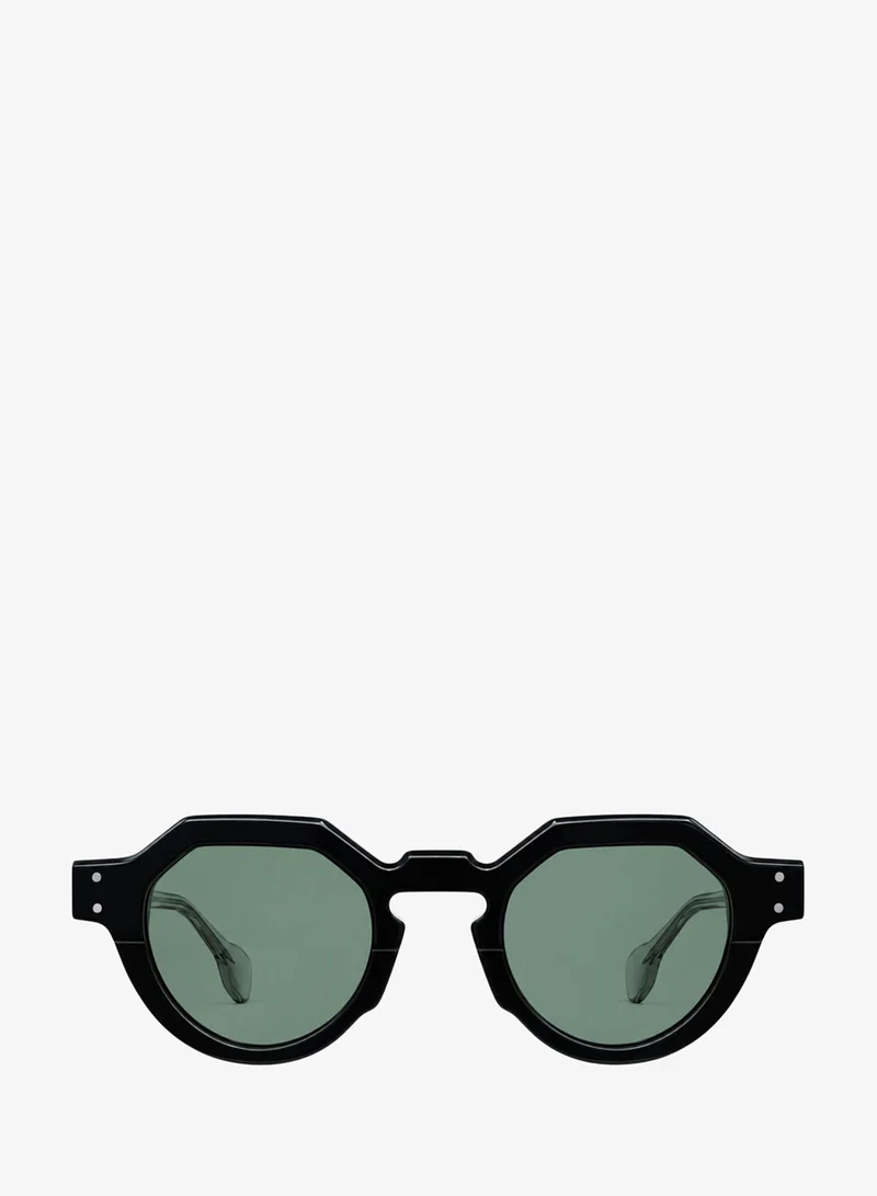 Lee Cooper 1.1 Tac Polarized Sunglasses Black Frame Grey Mirror Lens 44mm  - LCW10771C1