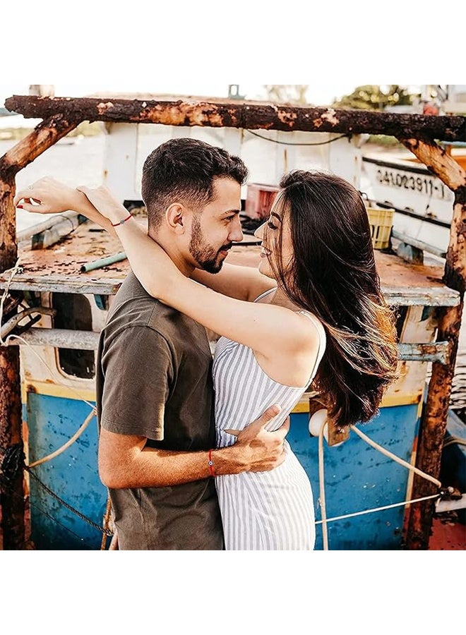 ليمون سواران من تميمة عين الحسد للنساء، خيط أحمر قابل للتعديل، 7 عقد مضفرة، أساور تميمة يد همسة للرجال والنساء، هدايا مجوهرات. - Image 4