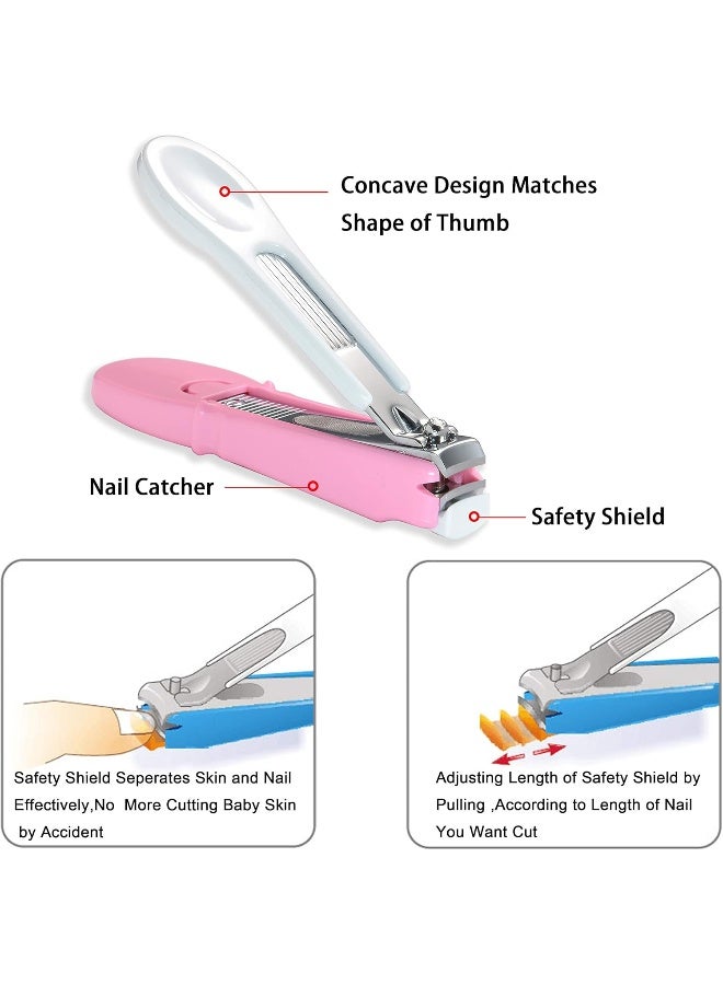 PAFASON Baby Safety Nail Clipper with Nail Catcher and Baby Glass Nail File - Image 5