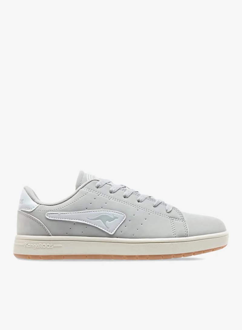 kangaROOS GREY Women's Logo Detail Lace-Up Sports Shoes for Women | Best Price UAE