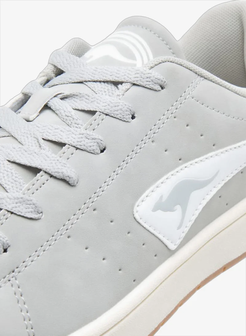 kangaROOS GREY Women's Logo Detail Lace-Up Sports Shoes for Women | Best Price UAE
