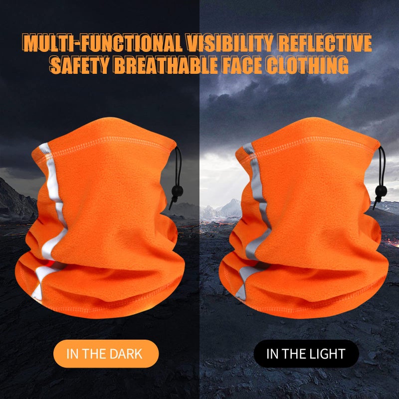 Bencailor 4 Pcs Winter Warmer Neck Gaiter Reflective Face Mask Hi Vis Balaclava Scarf for Men Outdoor Work Sports Safety(Multicolor) - Image 3
