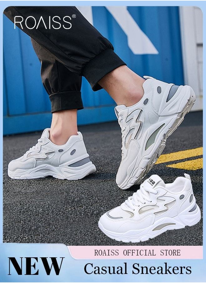 roaiss - Ladies Sports Shoes Casual Shoes Sports Breathable and Wear-Resistant Low-Top Sneakers Women's Fashion All-Match Platform Sneakers Athlesiure Shoes - Image 1