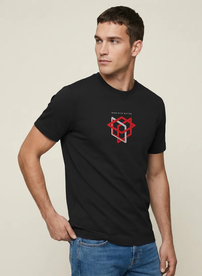 نوبيرو NOBERO Men's Premium Printed Regualr T-Shirt