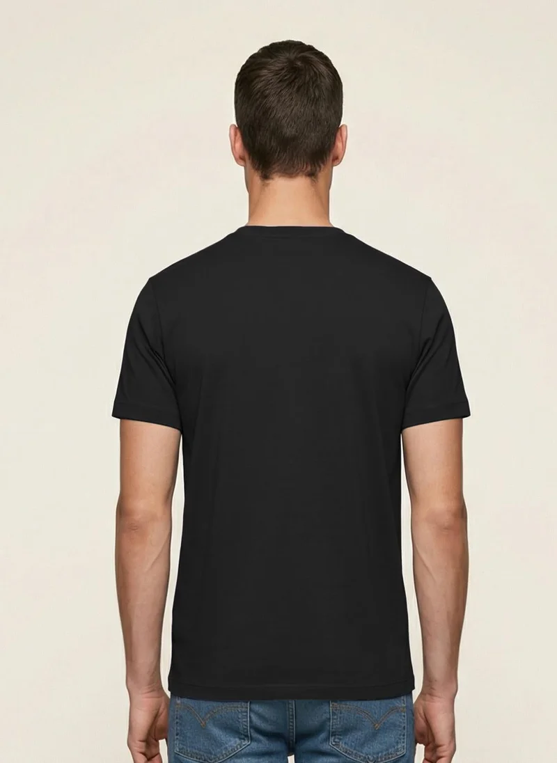 NOBERO Black NOBERO Men's Premium Printed Regualr T-Shirt for Men | Best Price UAE