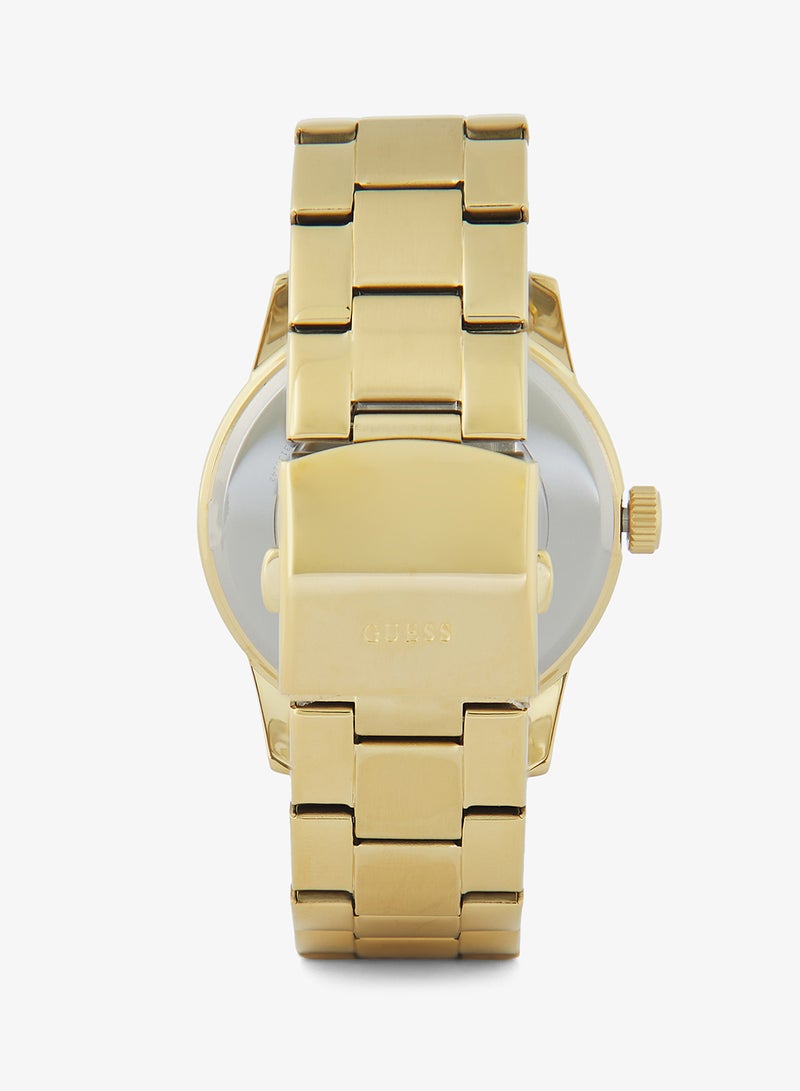 جس ساعة رجالية   بحركة كوارتز يابانية وسوار من الفولاذ المقاوم للصدأ - Image 4