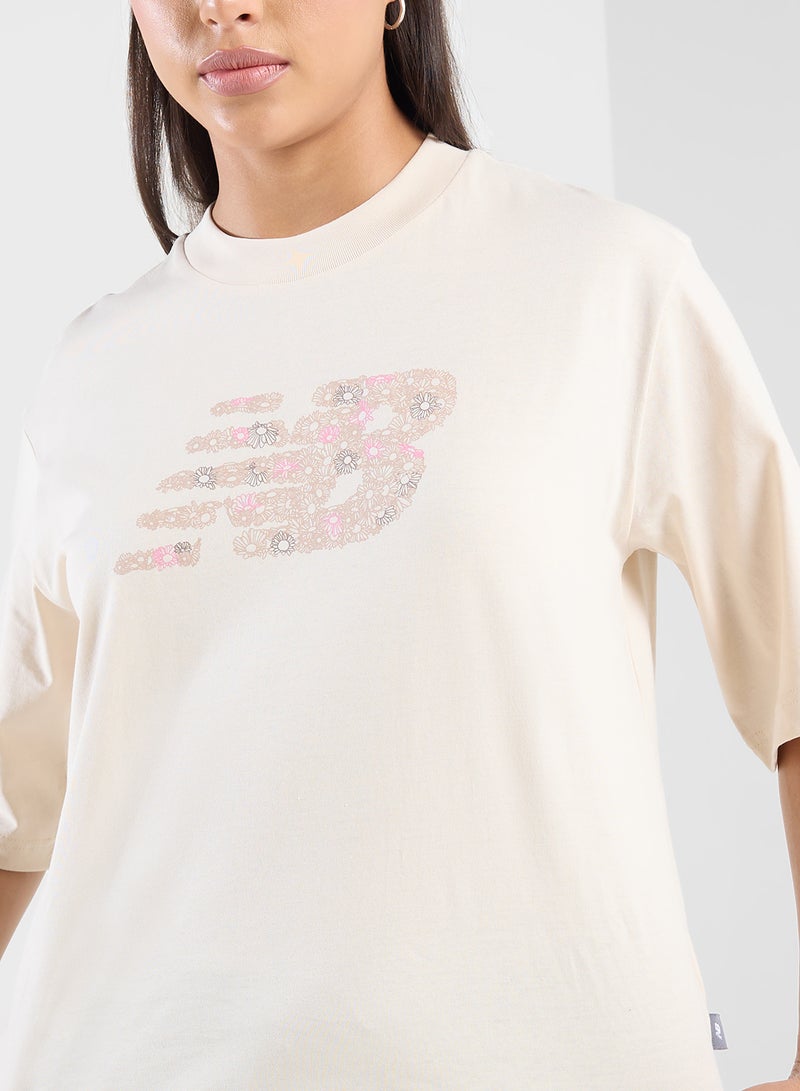 New Balance Flower Logo T-Shirt  - Image 3