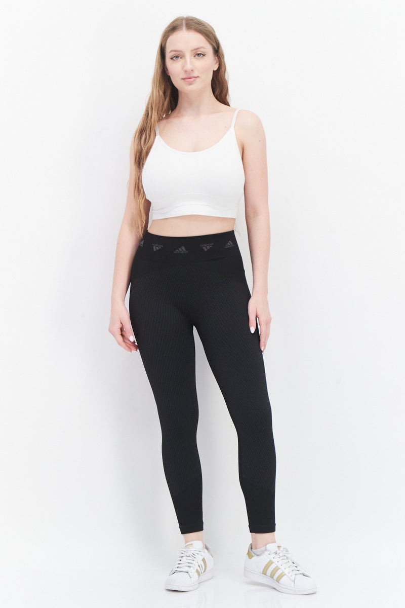 Adidas سراويل رياضية نسائية للياقة البدنية، سوداء - Image 4