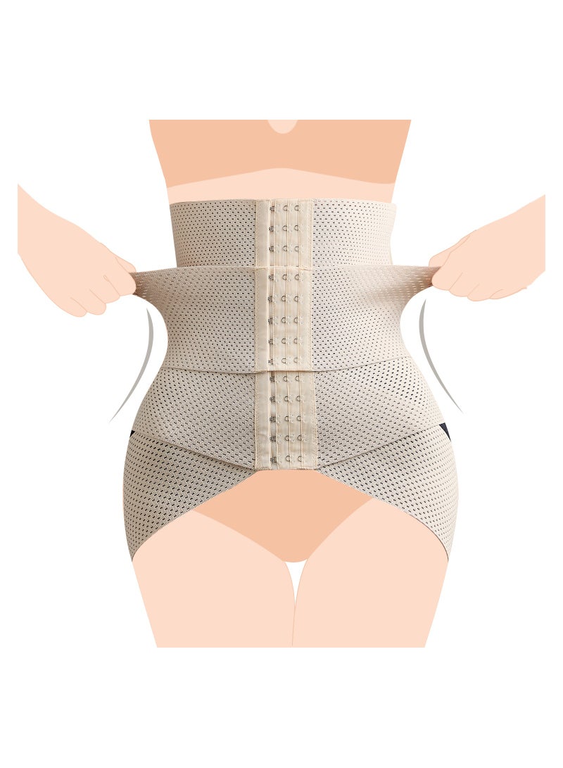 SUNVENO Belly Shaper and Hip Definition Band - Beige, L - Image 3