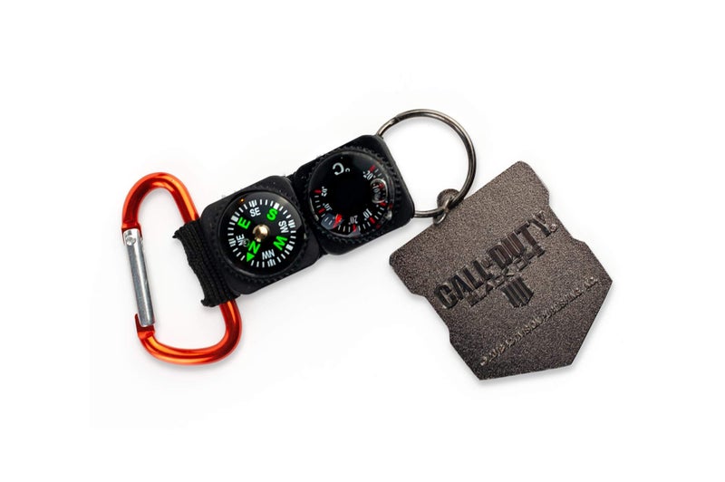 Exquisite Gaming Call of Duty: Black Ops 4 Logo & Keychain Compass Navigation Set | Includes Thermometer, Compass, & Black Ops 4 Shield Emblem - Image 4