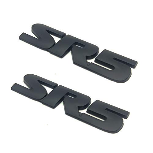 HUAPX 3D SR5 Metal Emblem,2Pack Replacement for 4Runner Accessories Badge Decal Emblem Fender Compatible with 4Runner Tacoma Tundra Highlander Car Trunk Sticker Kit (Not Overlay) - Image 1