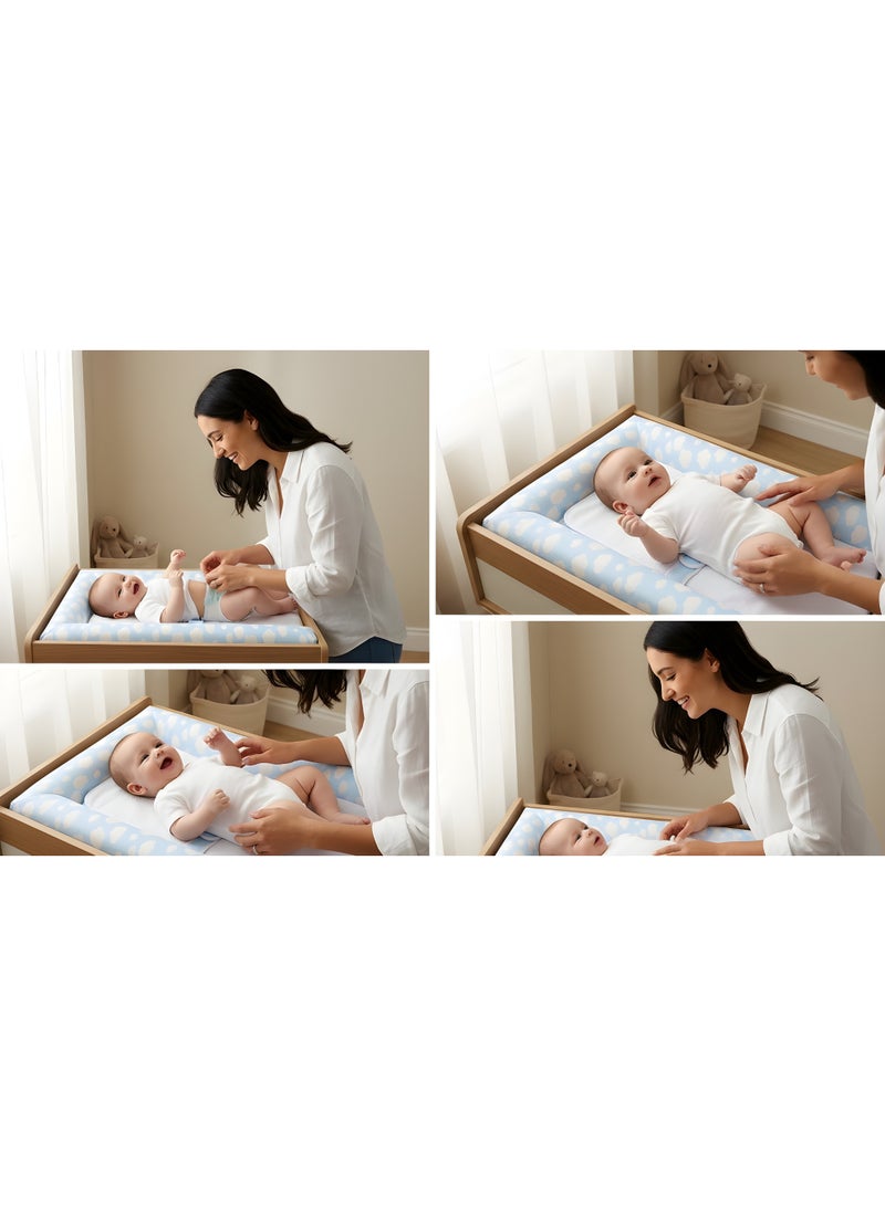 Mamas One Baby Changing Mat with Safety Strap and Soft Removable Cover - Image 2