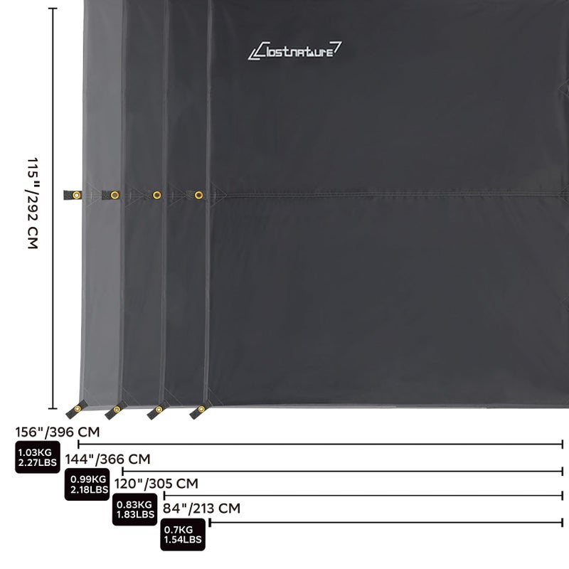 Clostnature Waterproof Camping Tarp for Tent - Ultralight Hammock Rain Fly for Backpacking, Heavy Duty Camping Hiking Awning Lightweight Rain Tarp Tent Shelter Camp Gear Must Haves - Image 2