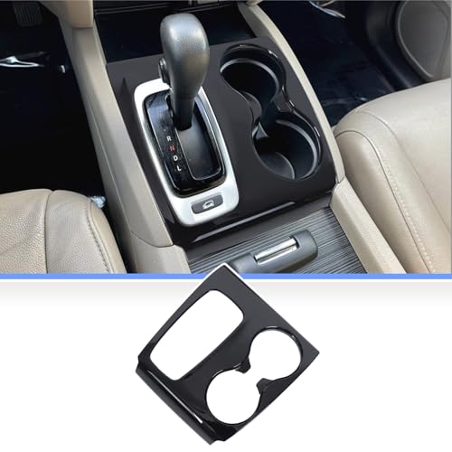 Qiosreui Gear Shift Panel Cover for Honda Pilot 20162020 Honda Ridgeline 20172020 Gear Shift Knob Console Panel Trim ABS Center Console Cup Holder Frame AntiScratch Protector Accessories Glossy Black - Image 3