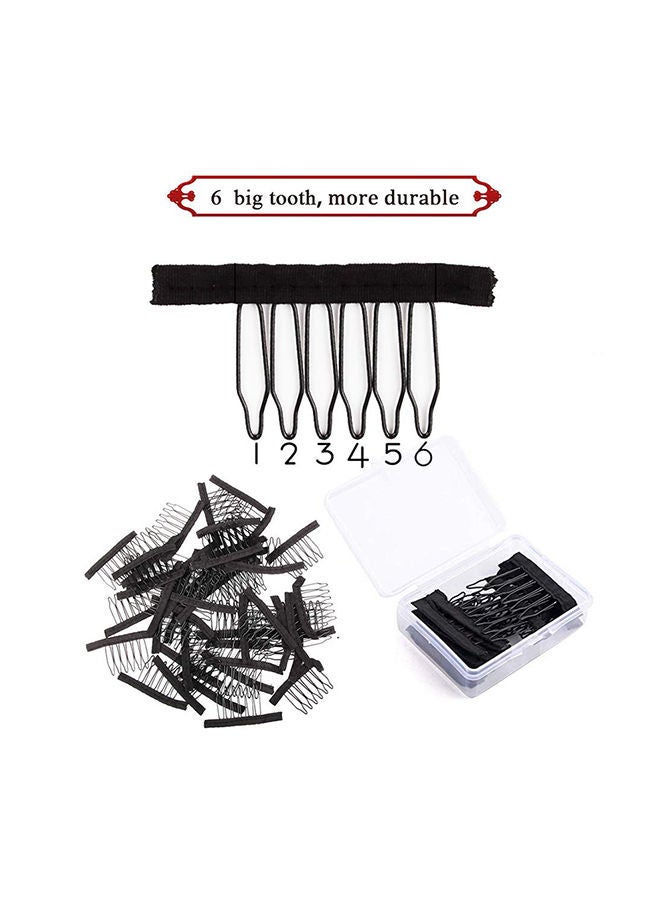 NIBEMINENT 16-Piece Large Hair Roller Set Black 3.2x2.7cm - Image 2