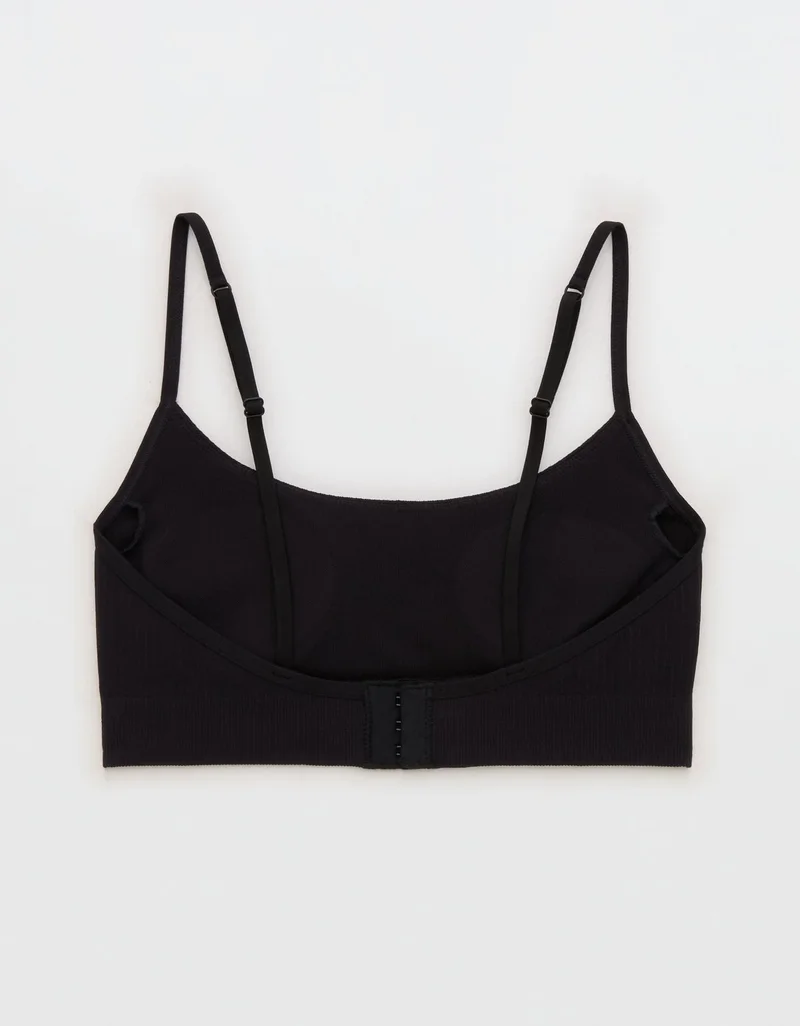 Aerie  Aerie Superchill Seamless Rib Padded Scoop Bralette for Women | Best Price UAE