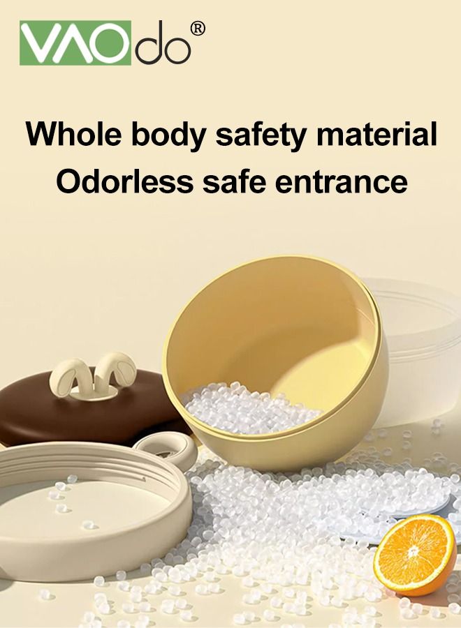 VAOdo Baby Feeding Bowl, Stainless Steel BPA Free Thermo-colored Bowls, Removable Silicone Suction Cups, Four Layers Heat Insulation, Baby Utensils Feeding Supplies - Image 4