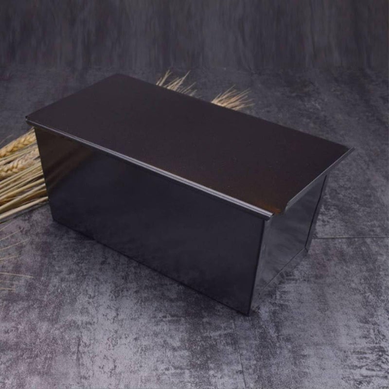 Non Stick Loaf Pan With Lid 450g Black Bakeware For Bread Toast And Sandwich Baking - Image 4