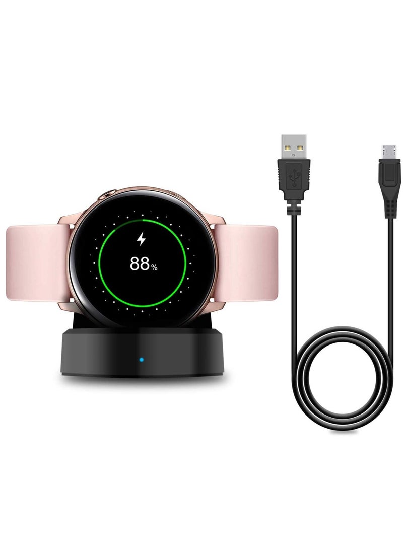Charger Stand for Samsung Galaxy Watch Active 40mm/Active 2 40mm & 44mm/Galaxy Watch 3 41mm 45mm, Replacement Charging Cradle Dock for Galaxy Active Watch -R500N and Galaxy Active 2 Smartwatch - Image 1
