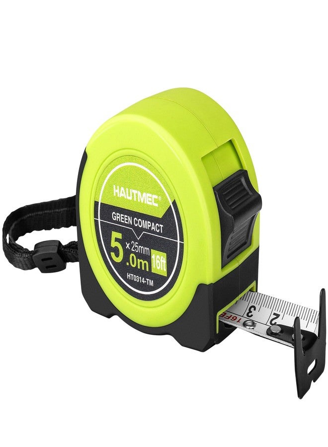 HAUTMEC شريط قياس HAUTMEC بطول 16 قدمًا بمقياس مزدوج متري وإمبريالي، شريط قياس صغير الحجم واقتصادي للاستخدام المنزلي، أعمال التجديد والإصلاحات السريعة، HT0314-TM - Image 1