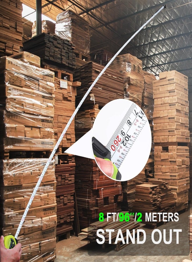 HAUTMEC شريط قياس HAUTMEC بطول 16 قدمًا بمقياس مزدوج متري وإمبريالي، شريط قياس صغير الحجم واقتصادي للاستخدام المنزلي، أعمال التجديد والإصلاحات السريعة، HT0314-TM - Image 4