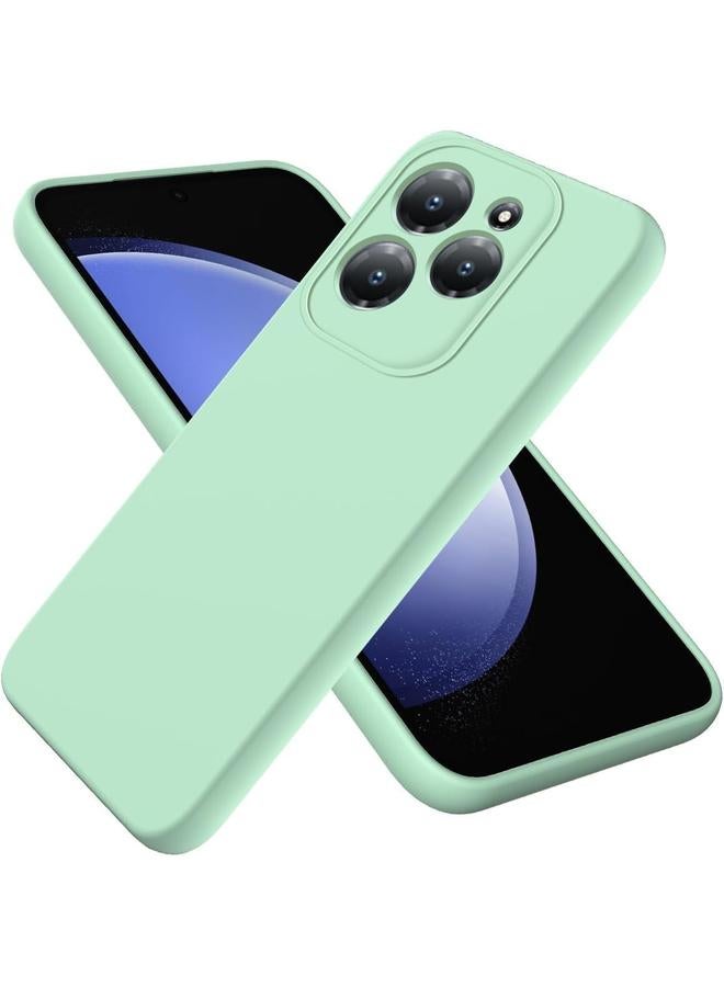 إيروريكس جراب متوافق مع هاتف Infinix Hot 40 40 Pro جراب من جل السيليكون السائل TPU جراب واقٍ كامل الجسم ناعم الملمس مناسب لهاتف Infinix Hot 40 40 Pro غطاء مقاوم للصدمات أخضر - Image 1