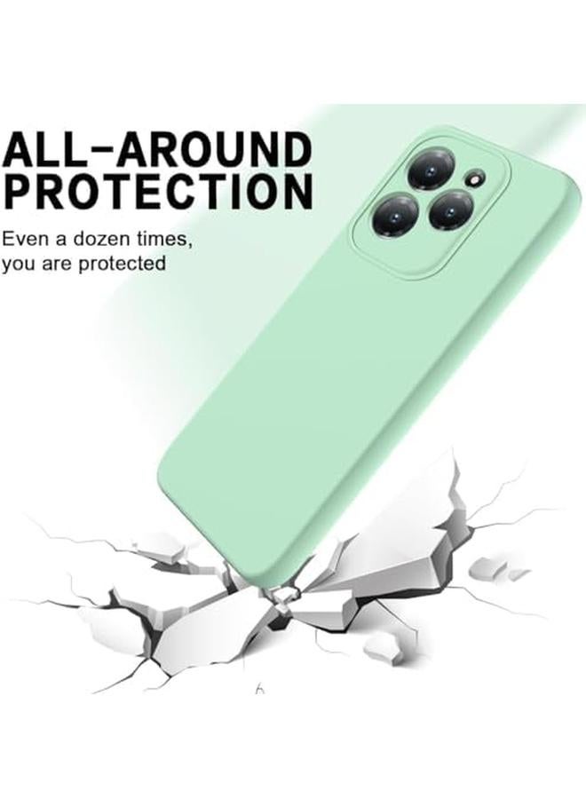 إيروريكس جراب متوافق مع هاتف Infinix Hot 40 40 Pro جراب من جل السيليكون السائل TPU جراب واقٍ كامل الجسم ناعم الملمس مناسب لهاتف Infinix Hot 40 40 Pro غطاء مقاوم للصدمات أخضر - Image 2