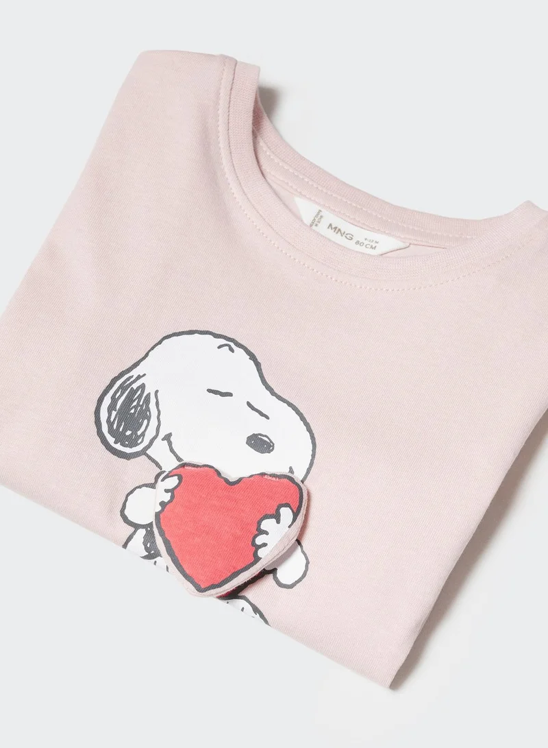 مانجو Infant Snoopy Printed T-Shirt