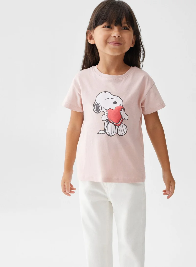 مانجو Infant Snoopy Printed T-Shirt