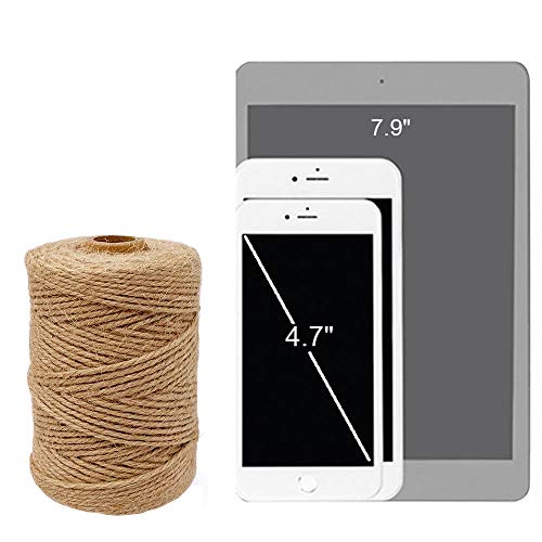 Leecogo Jute Twine 328 Feet 2mm 3Ply Heavy Duty Jute Rope String for Arts Crafts Mason Jars Rustic Decorations Home Gardening Industrial Packing Materials - Image 3