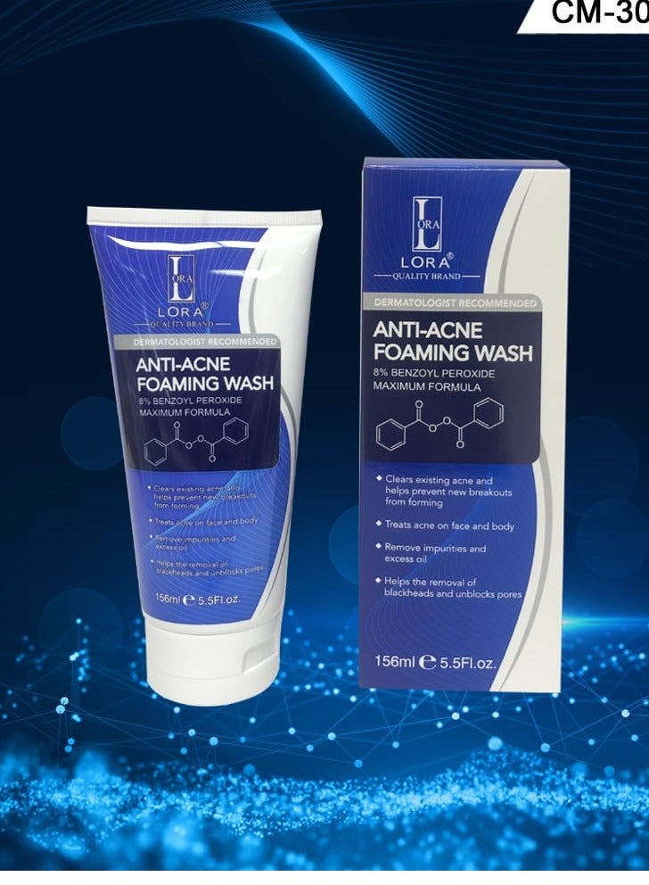 LORA Dermatologist Recommended Anti Acne Foaming Wash - Image 2