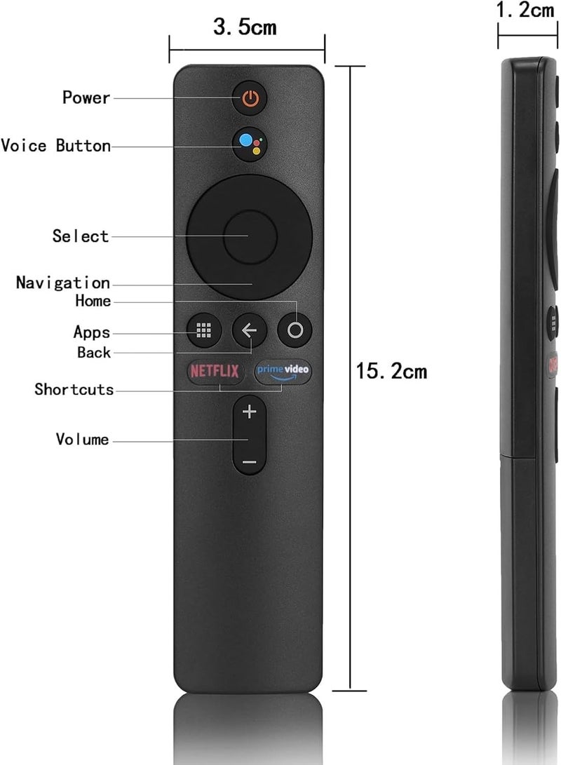 JAJEEK Voice Remote Control Replacement for MI (Xiaomi) Smart TV Stick & MI-Box 4S 4K - Bluetooth XMRM-006A XMRM-006 with Netflix Button, Easy Setup, Voice Control, Compatible with MI Devices  - Image 2