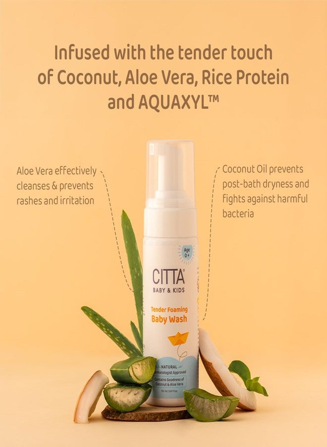 CITTA Tear Free Foaming Baby Shampoo & Baby Body Wash Pack of 2-150 ml Each | Free from Harmful Chemicals, Toxin-free, Paraben Free | Dermatologist Approved - Image 5
