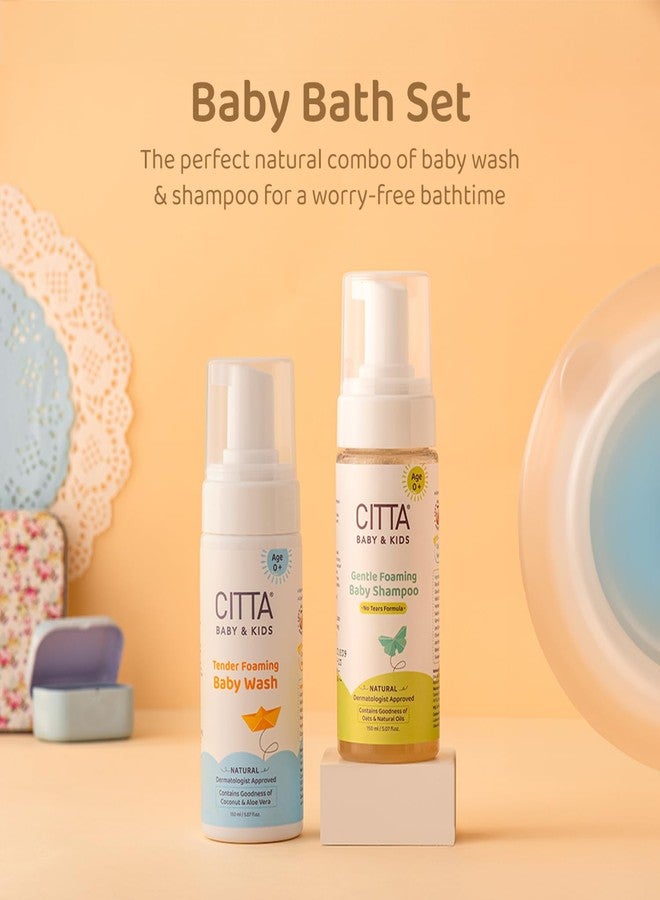 CITTA Tear Free Foaming Baby Shampoo & Baby Body Wash Pack of 2-150 ml Each | Free from Harmful Chemicals, Toxin-free, Paraben Free | Dermatologist Approved - Image 3