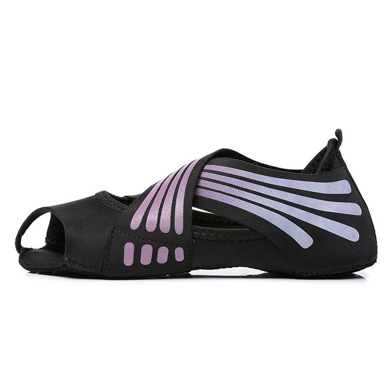 Generic Yoga Socks Shoes Non-slip Pilates Training Footwear Pink 