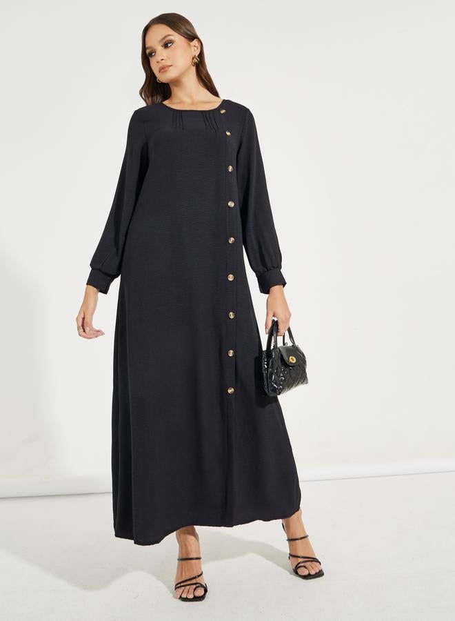 Take Two Button-Front Maxi Dress - Image 1