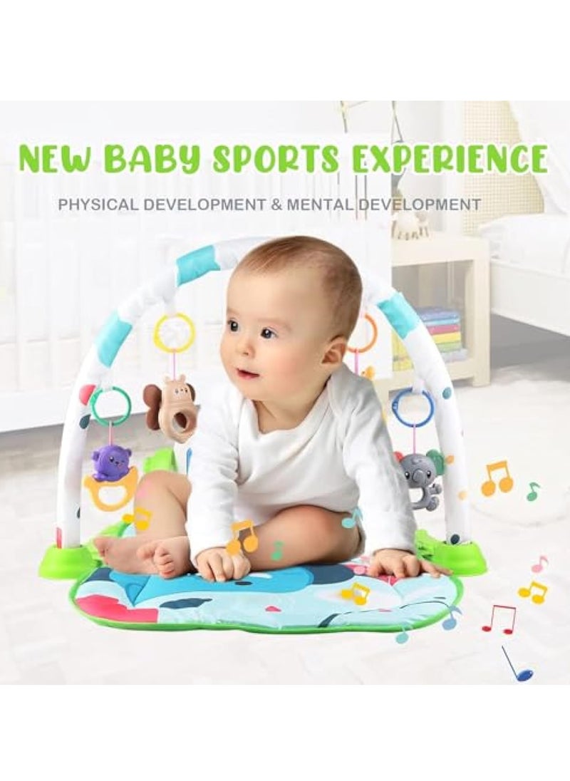 YelaJoy Play Mats for Baby Gyms, Kick and Play Piano Gym Mats, Detachable Tummy Time Mat with Music and Lights, Musical Electronic Learning Toys, Activity Center for Babies and Toddlers  - Image 2