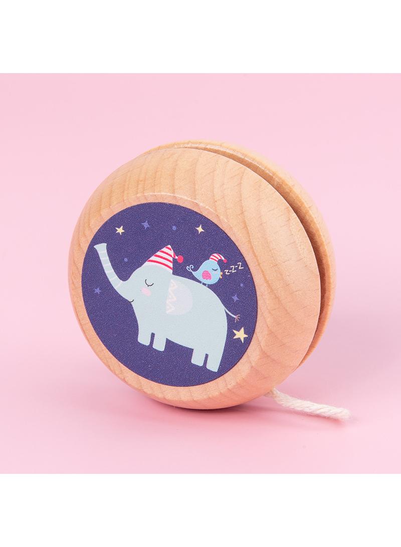 Y&D Wooden Yoyo 1.57x1.34 Cartoon Animal Pattern Yoyo Kids Natrual Wooden Portable & Lightweight Yo-Yo Fun Amateurish - Gifts for Kids and Adults Playing - Image 4