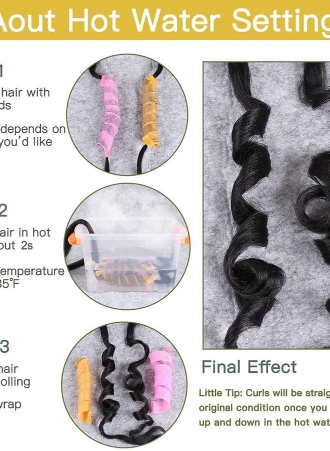 Leeven شعر ضفائر مسبق التمدد 8 عبوات 26 بوصة احترافي خالي من الحكة ألياف صناعية منخفضة الحرارة ضفائر كروشيه تمديد شعر الضفائر ضفيرة ملتوية (1B/27/613#) - Image 5